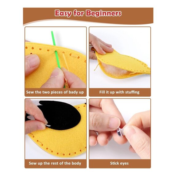 NEW CiyvoLyeen Wild Birds Sewing Craft Kit Animal Sewing Kit for Boys and Girls - Picture 4 of 10